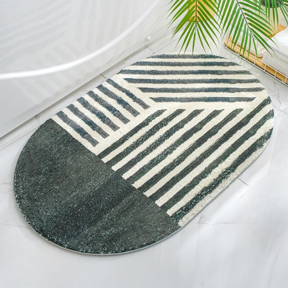 Oval Bath Mat - size comparison