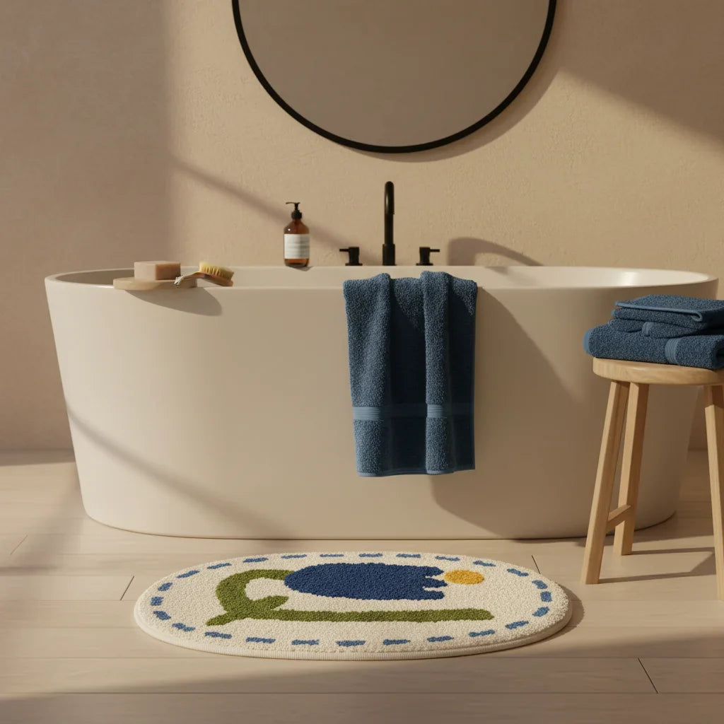 Oval Bathroom Rug