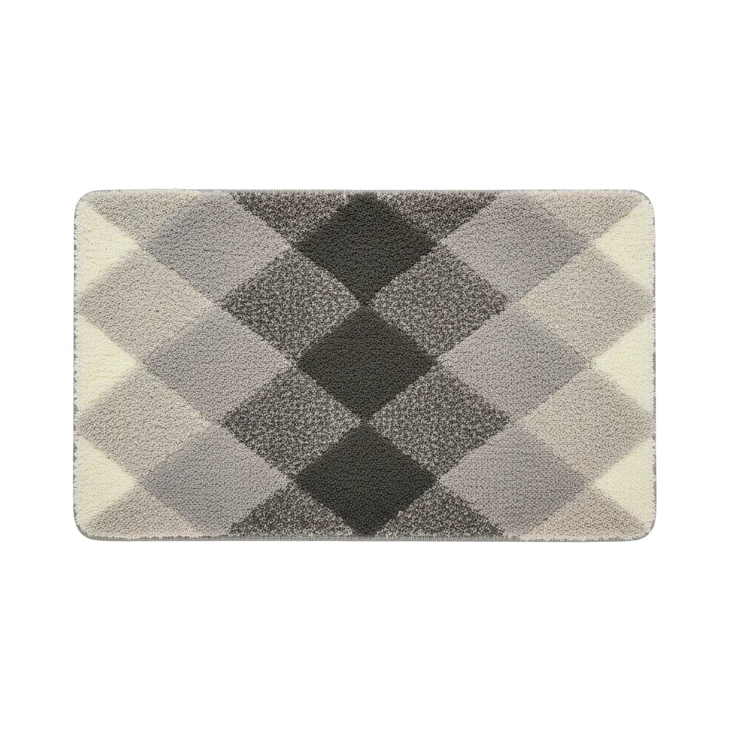 Pattern Checkered Bath Mat