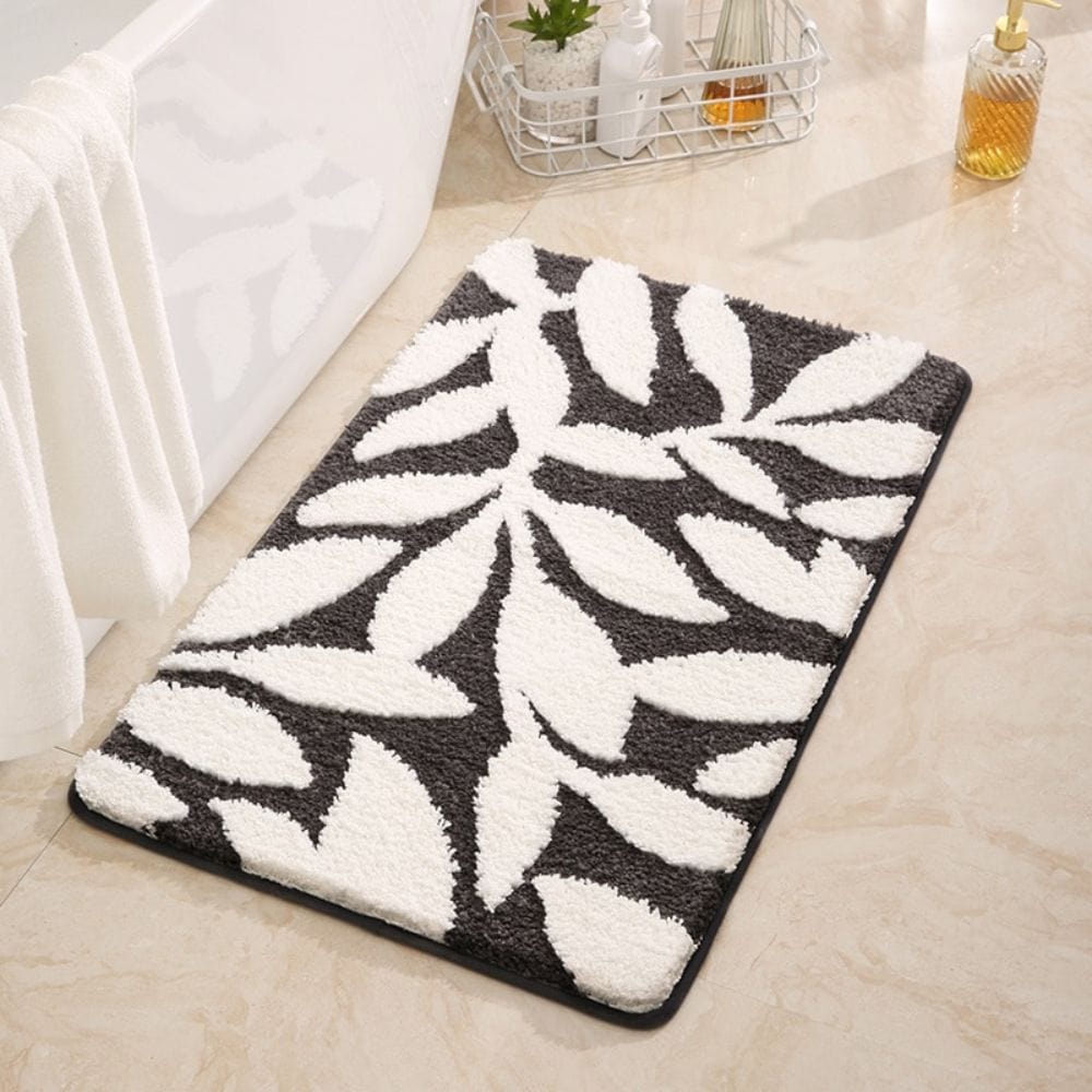 Pattern Leaf Bath Mat - view 13