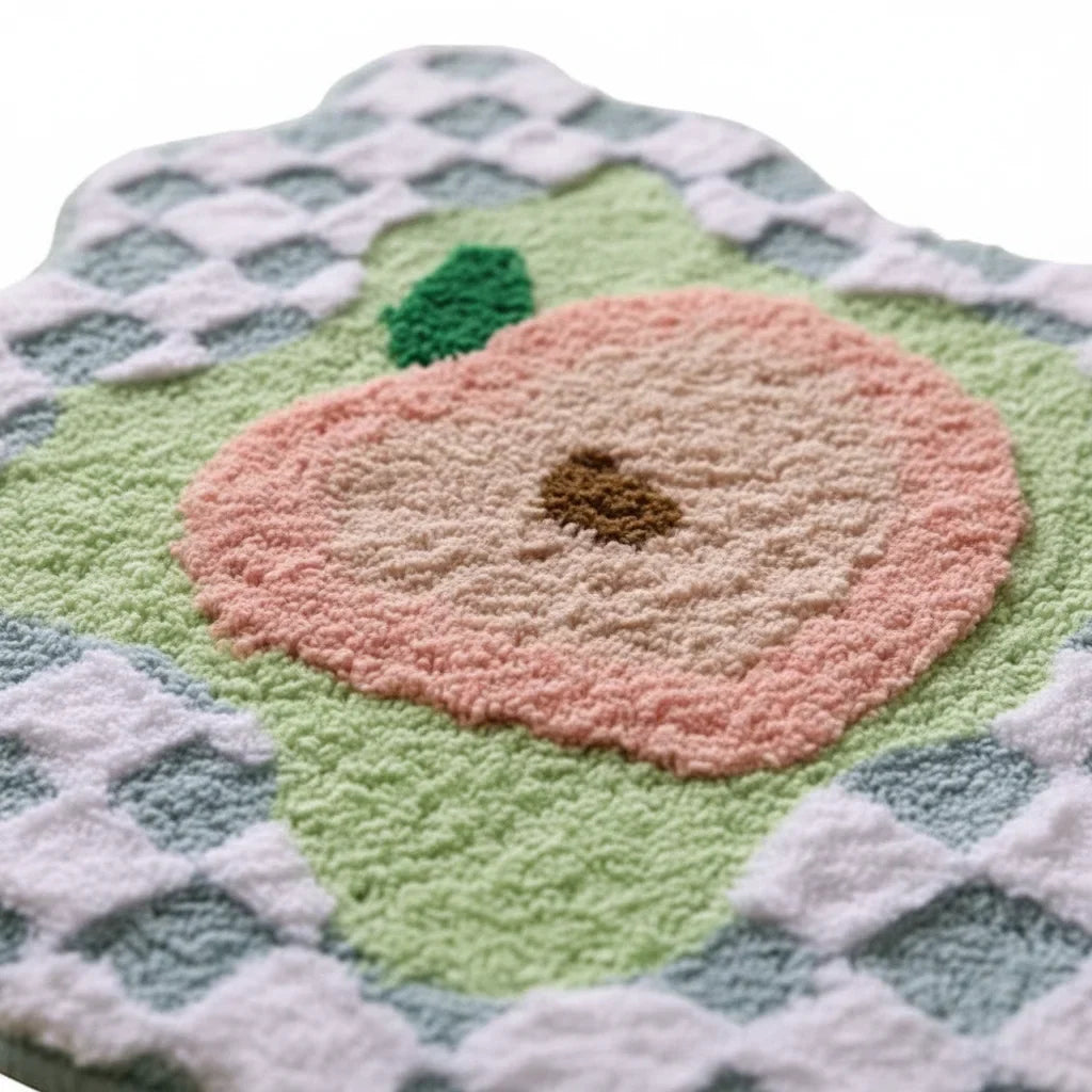 Peach Art Bath Mat