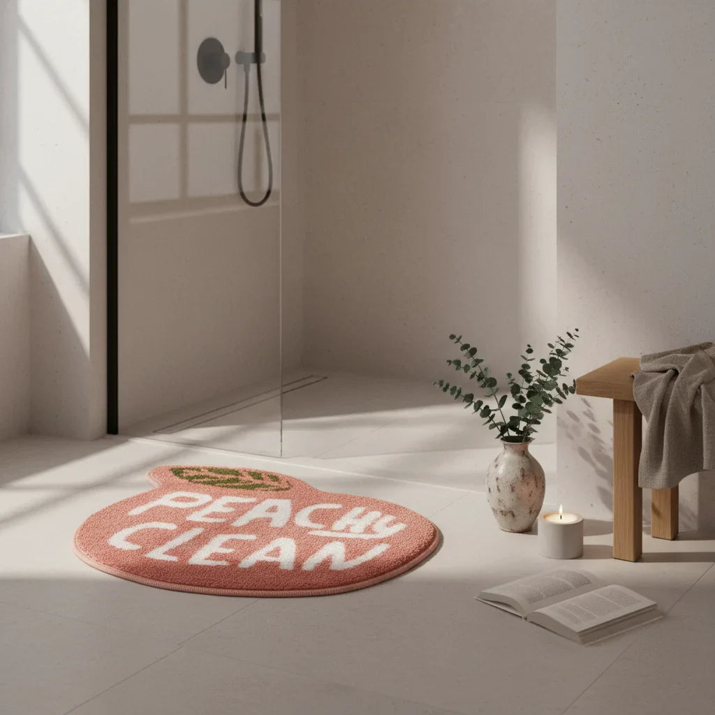 Peach Bath Mat