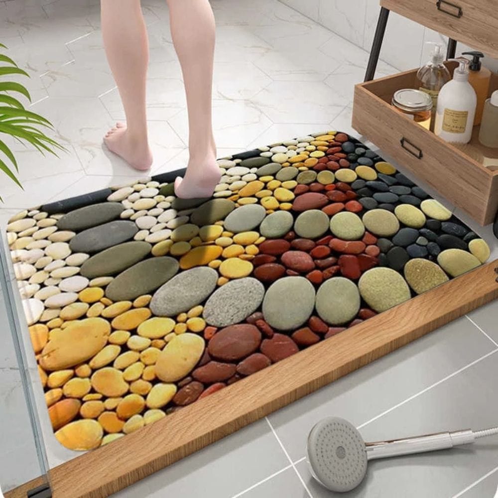 Pebble Pattern Bath Mat - product detail