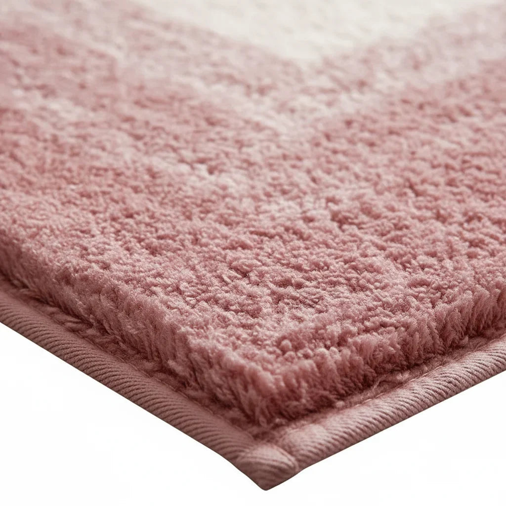 Pink Bathroom Rug - bathroom setting