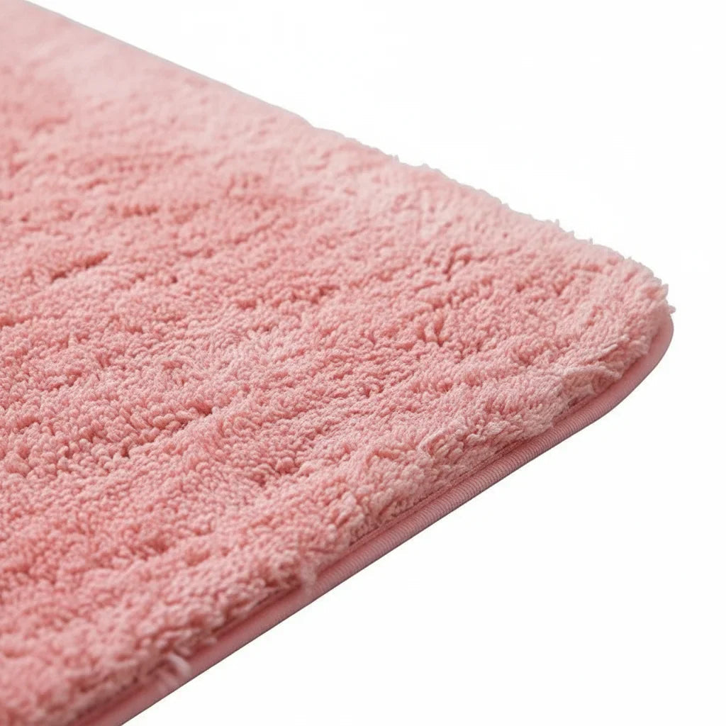 Pink Non-Slip Bath Mat - bathroom setting