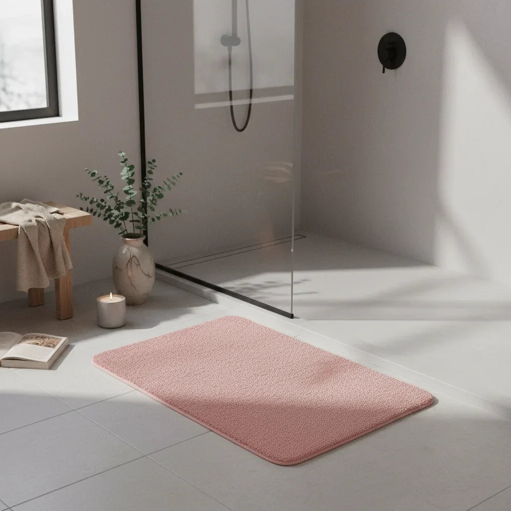 Pink Non-Slip Bath Mat - lifestyle photo