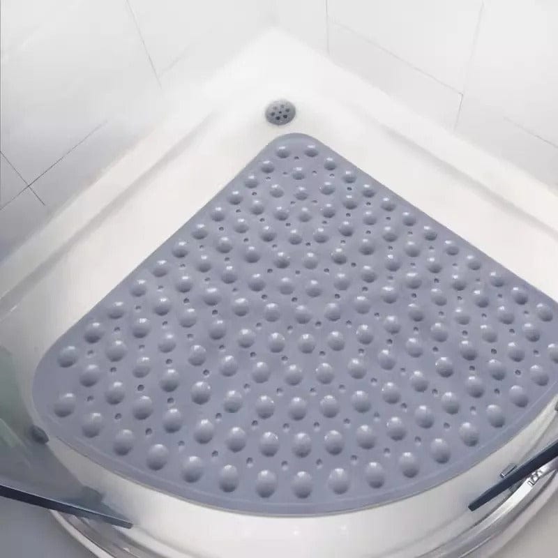 Quarter Round Shower Mat - size comparison