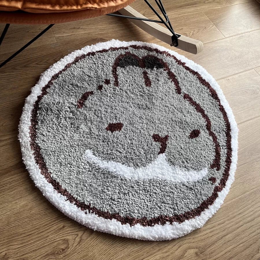 Round Bath Mat - close-up texture
