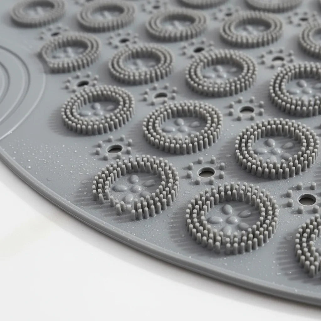 Round Shower Mat - close-up texture
