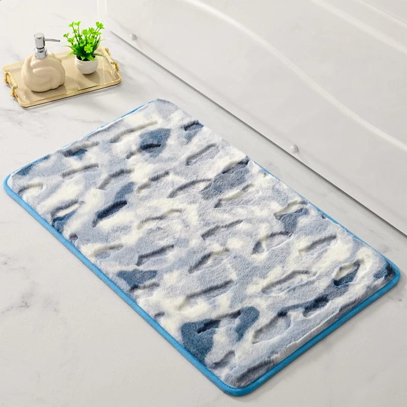 Shaggy Bath Mat - bathroom setting
