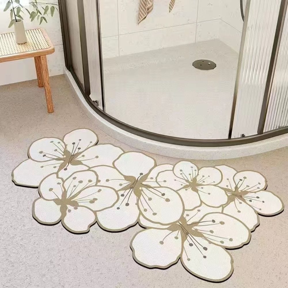 Shape Flower Bath Mat - lifestyle photo
