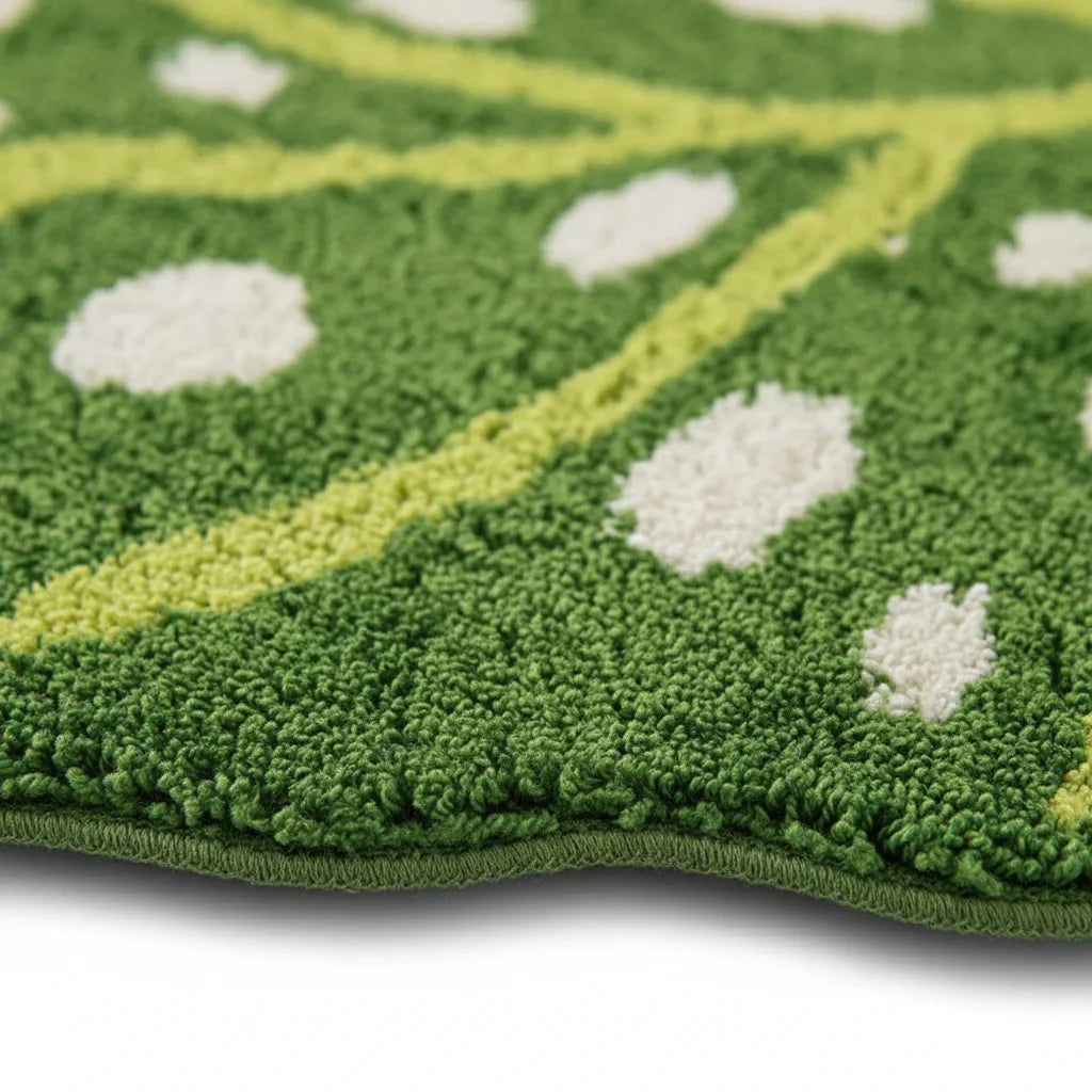Shape Leaf Bath Mat - bathroom setting