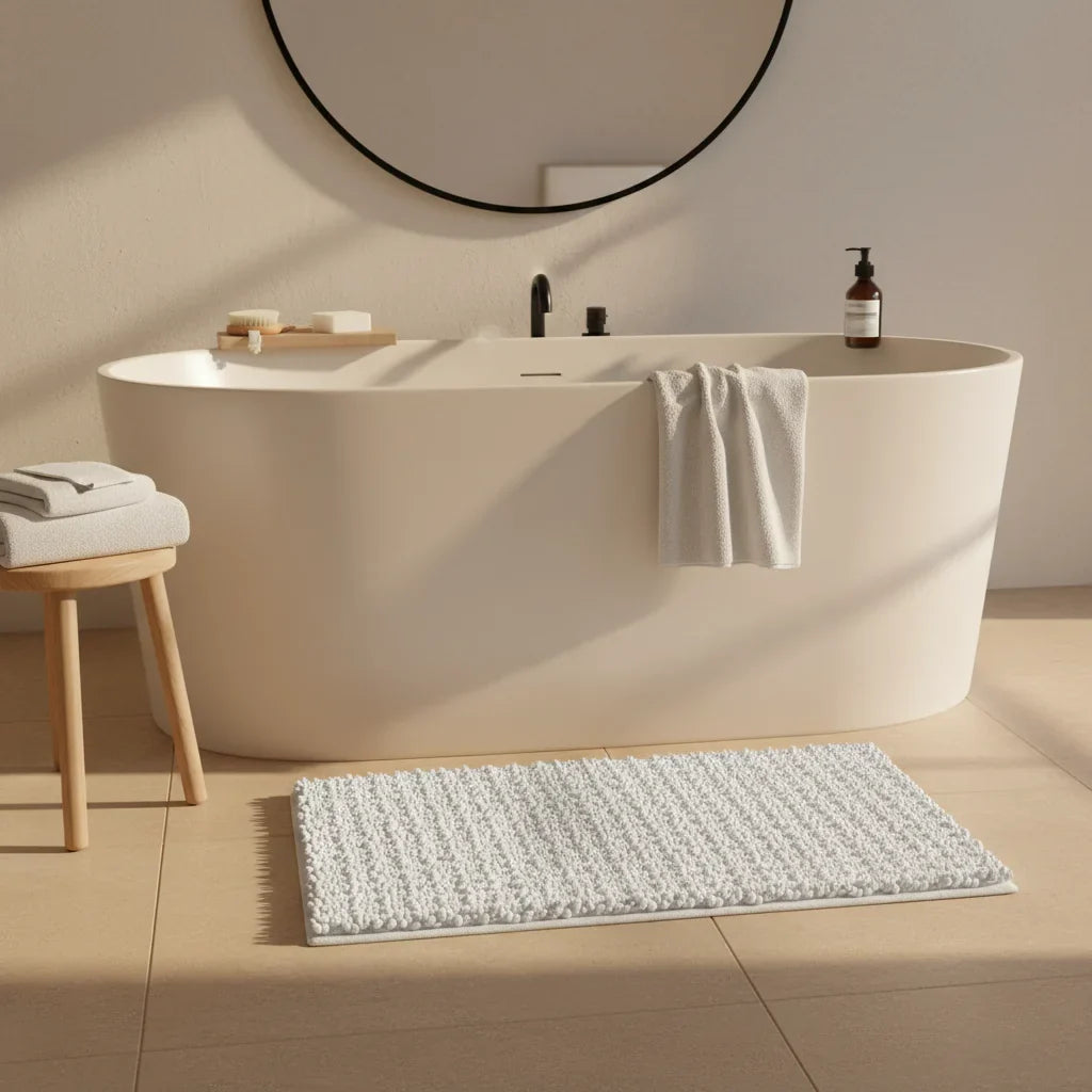 Shower Mat Exit - bathroom setting