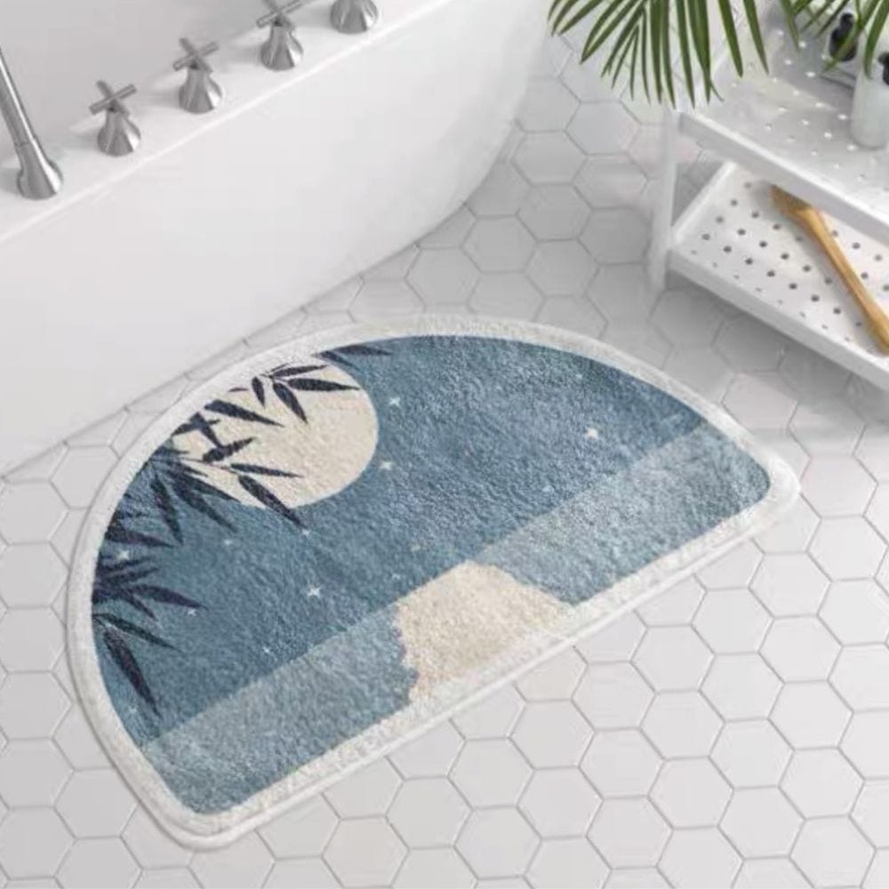 Small Half Moon Bathroom Rug - product detail