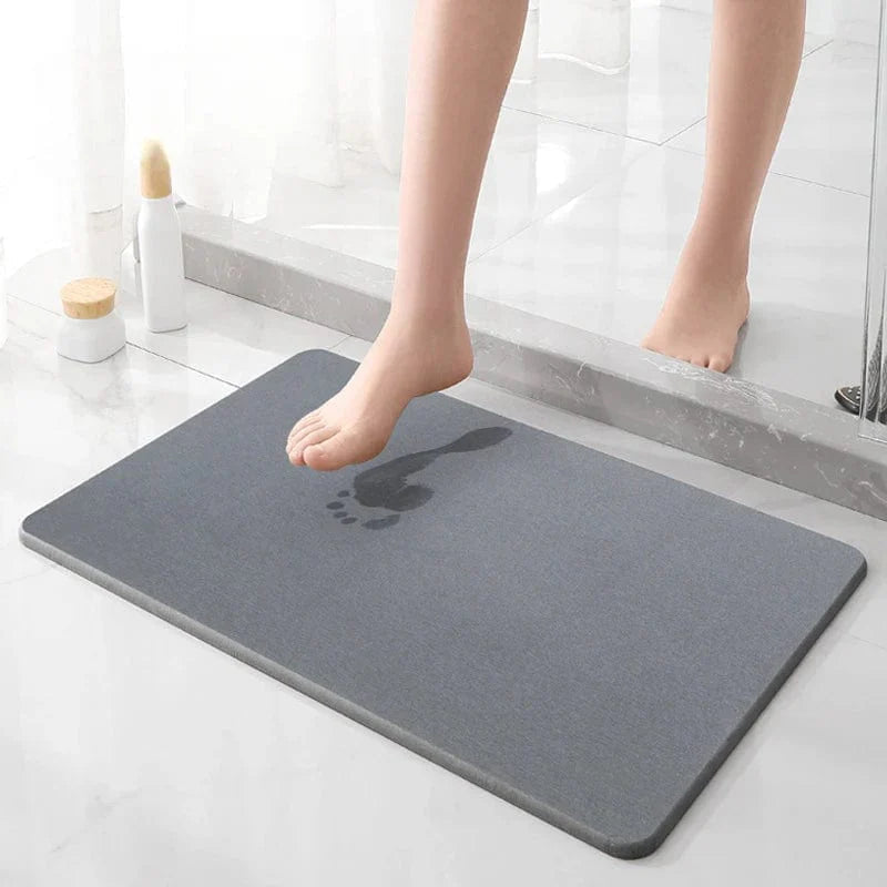Stone Bathroom Rug - bathroom setting