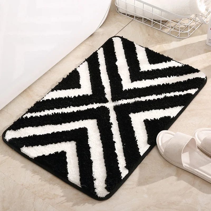 Striped Bath Mat - size comparison