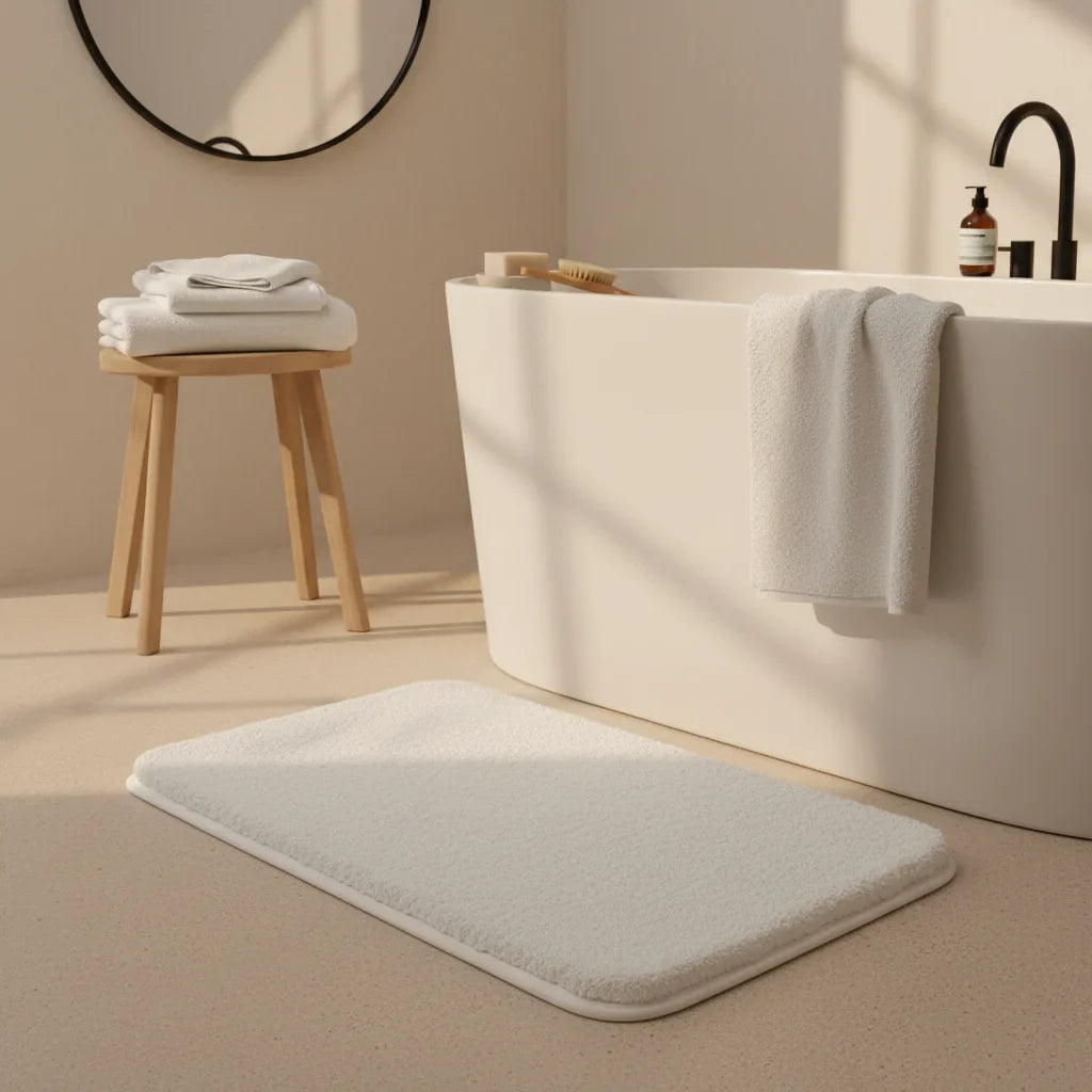 Super Absorbent Bathroom Rug - close-up texture