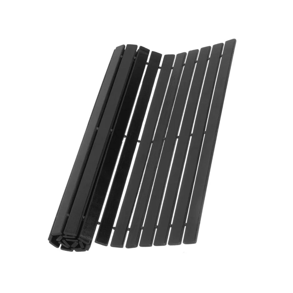 Bamboo Black Bathroom Rug