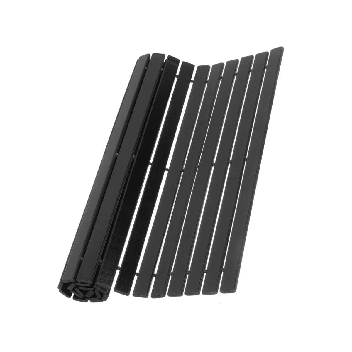 Bamboo Black Bathroom Rug