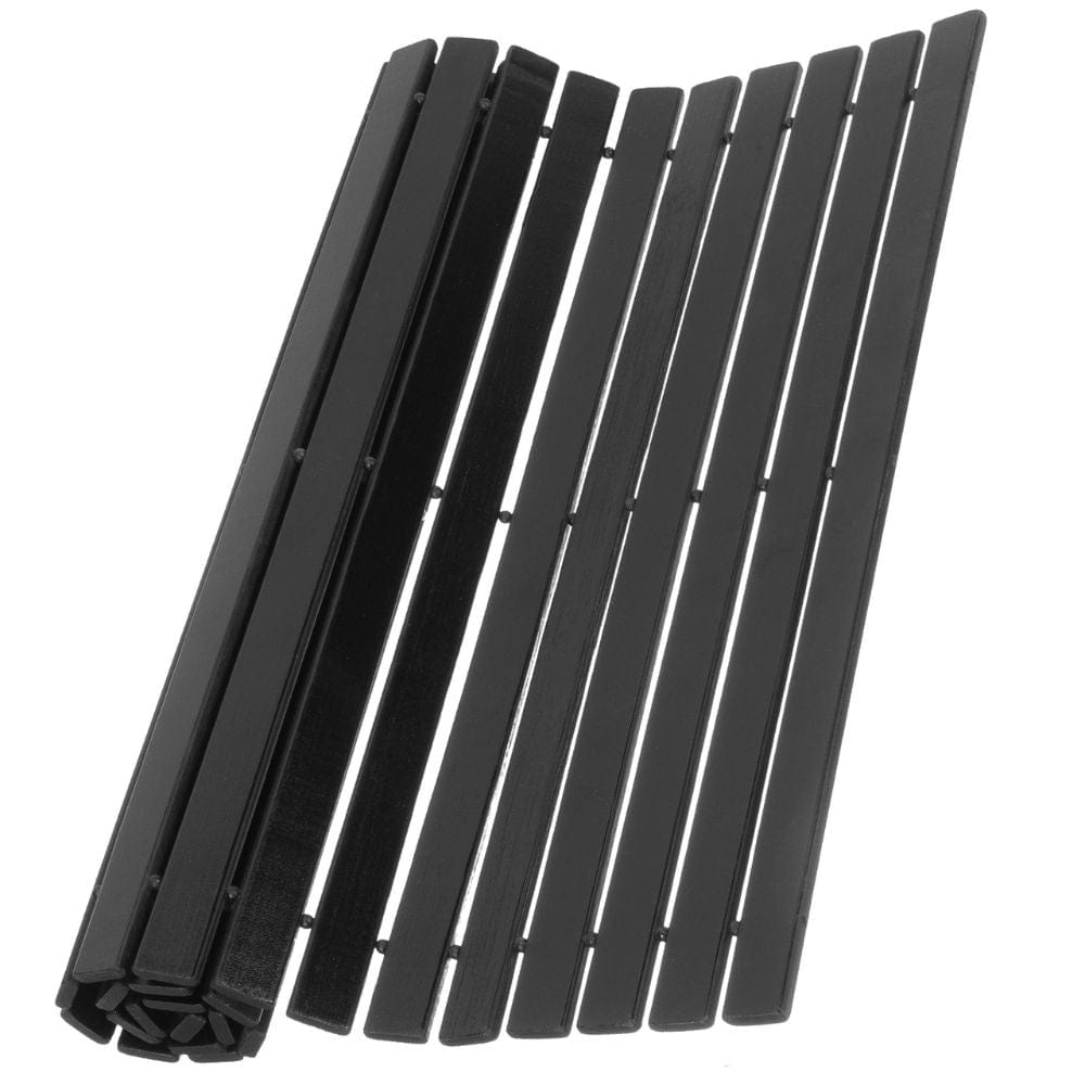 Bamboo Black Bathroom Rug