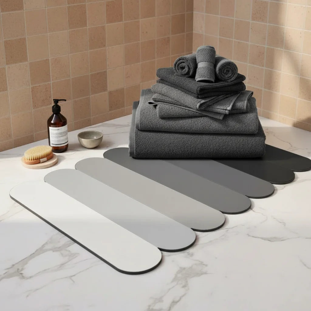 Absorbent Diatomite Bathroom Rug