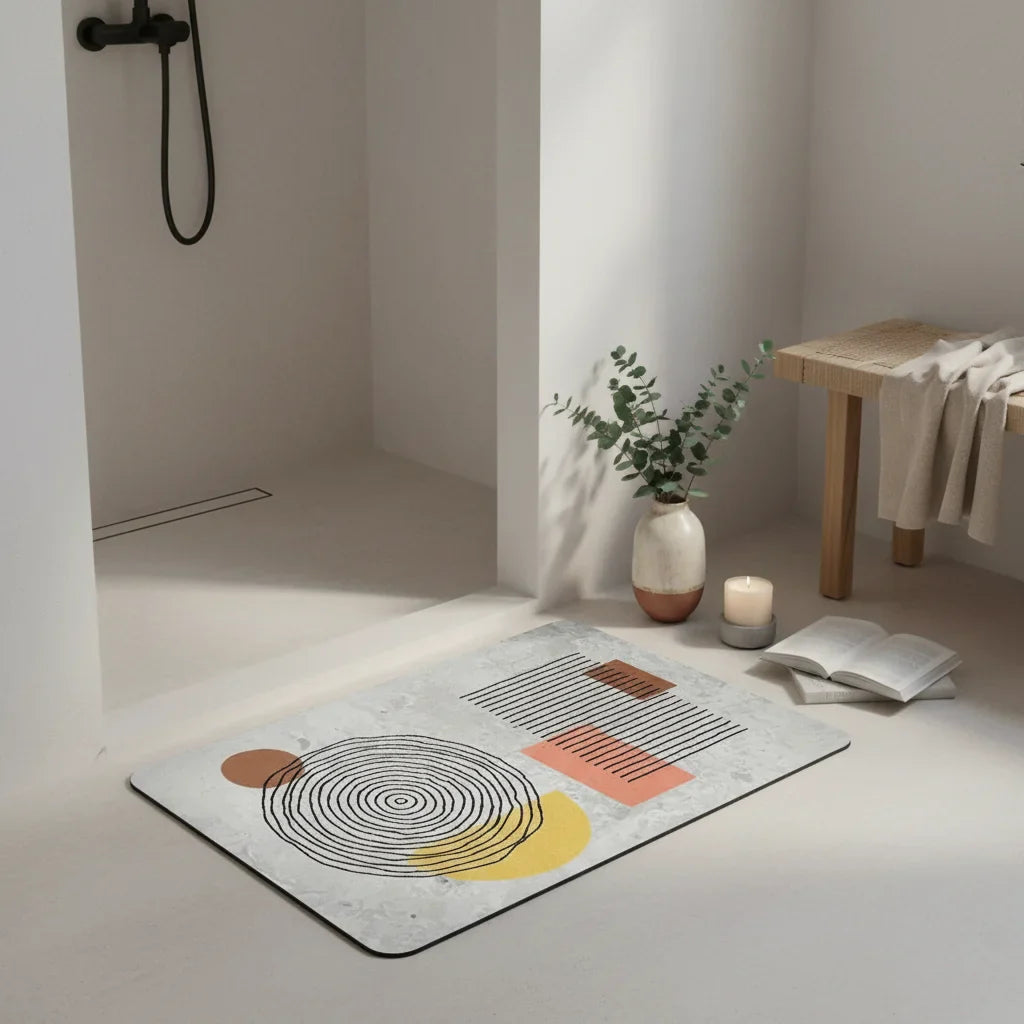 Absorbent Diatomaceous Earth Bath Mat