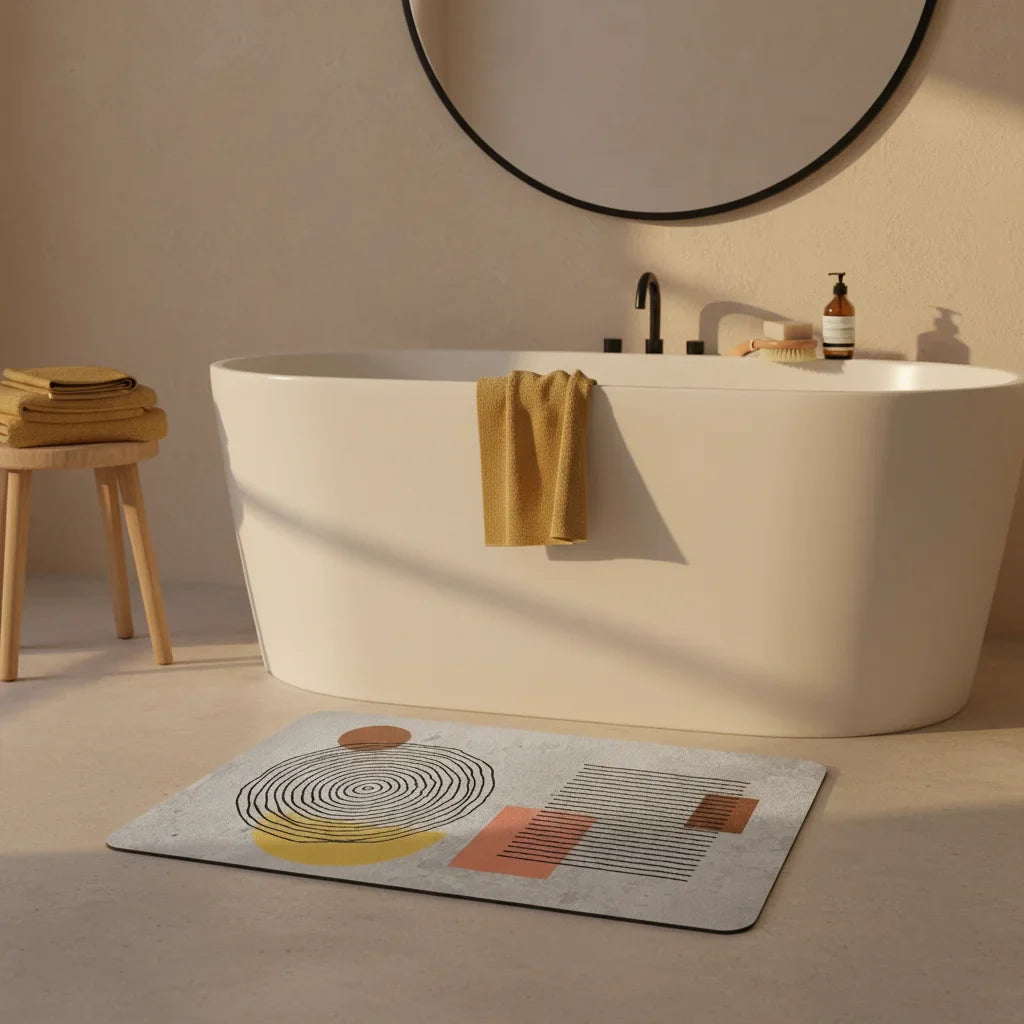 Absorbent Diatomaceous Earth Bath Mat
