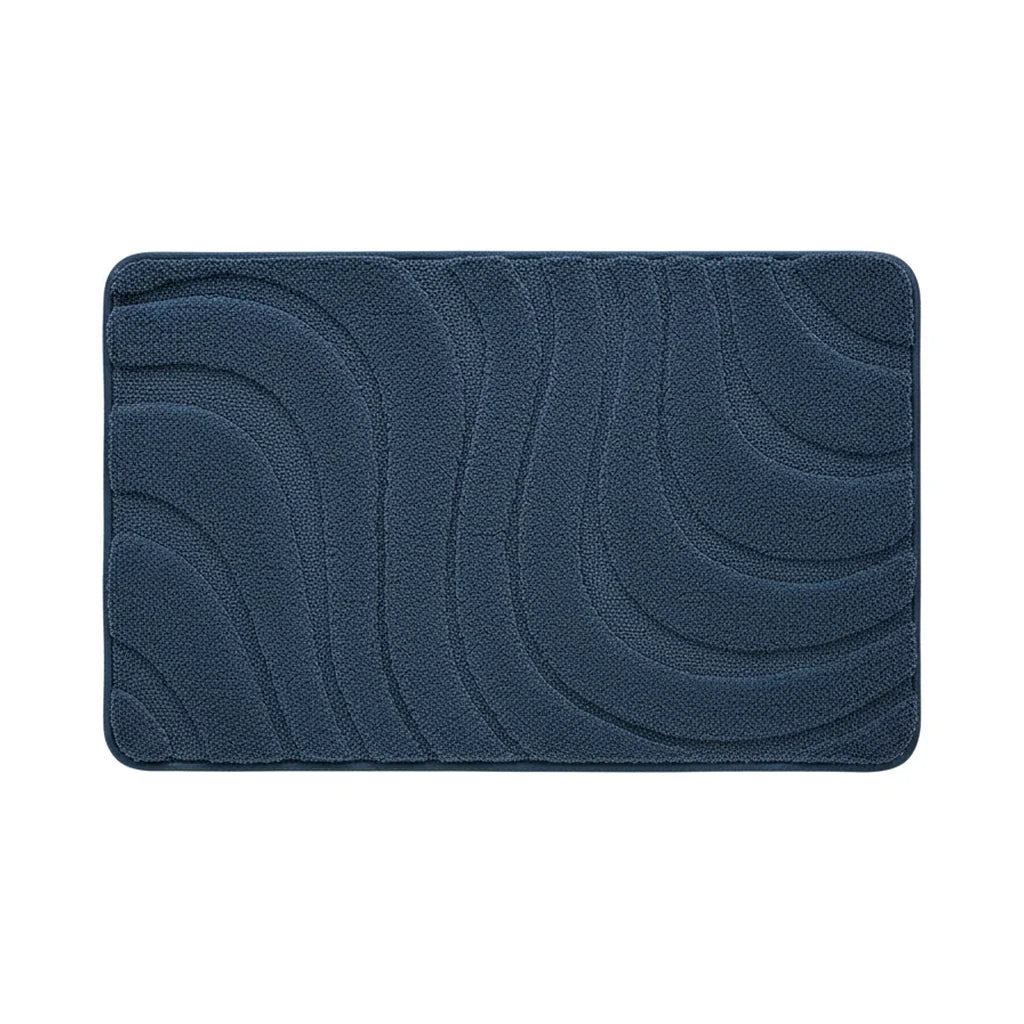 Non-Slip Blue Bath Mat