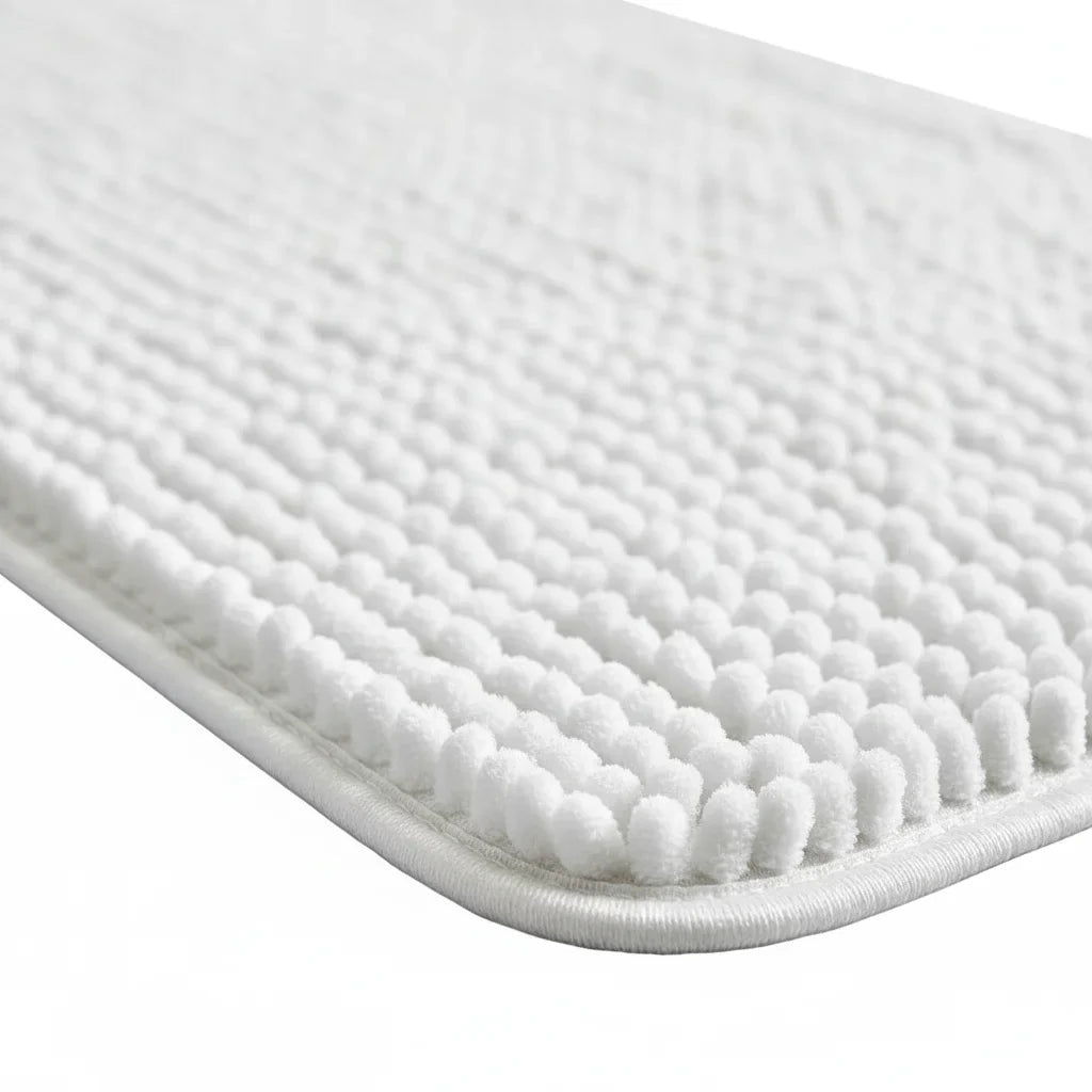 Non-Slip White Bath Mat