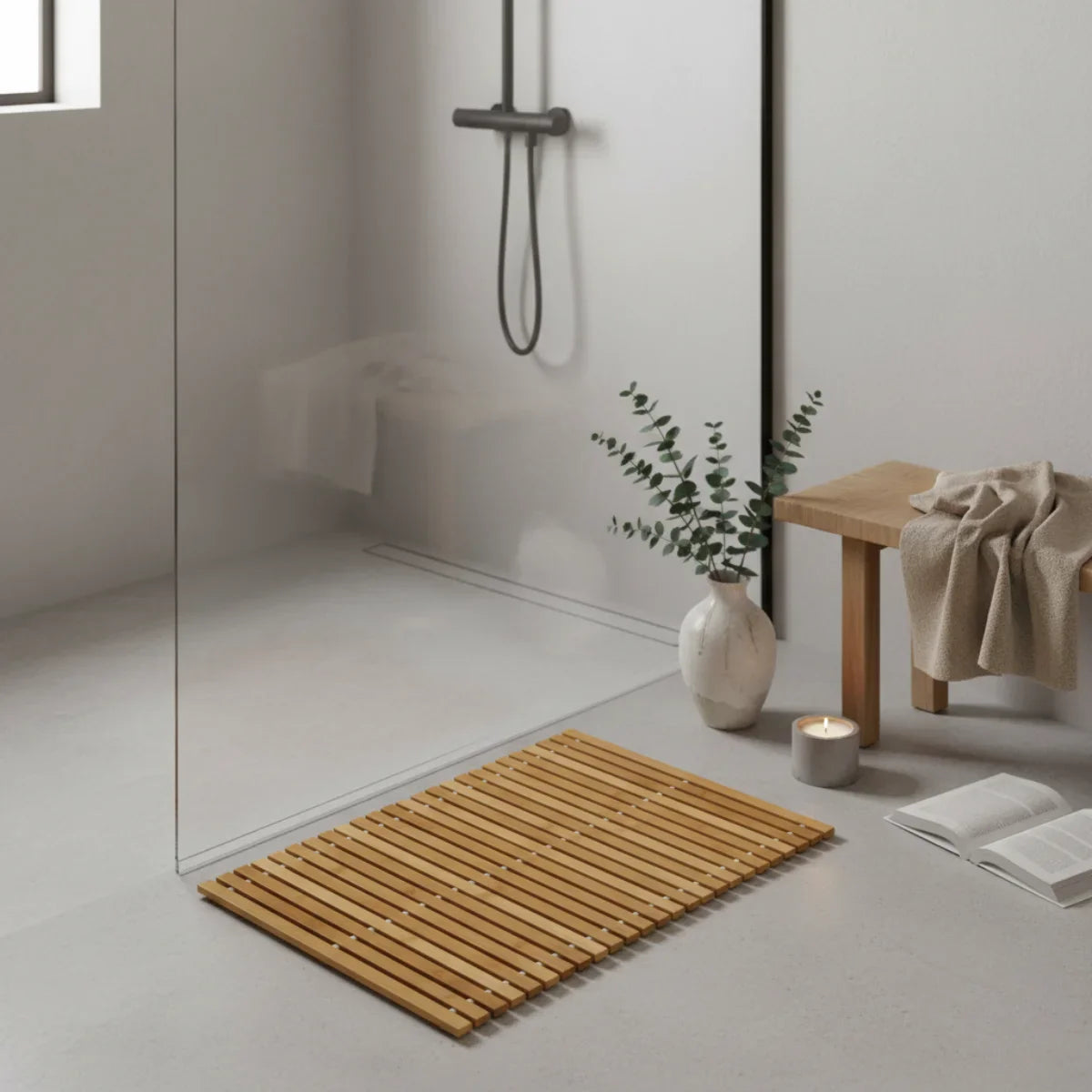 Bamboo Natural Bath Mat