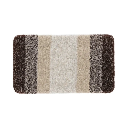 Beige Brown Bath Mat