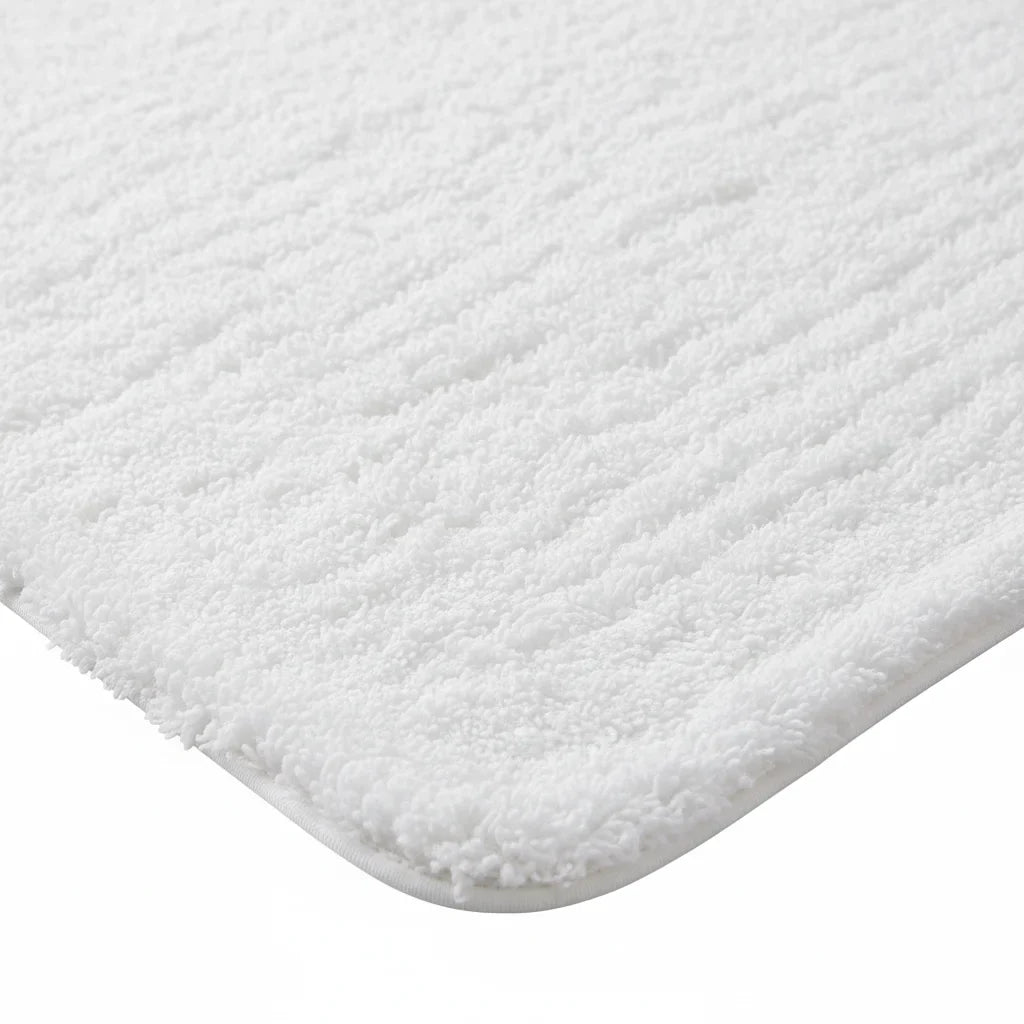 Tapis de Bain Blanc Épais 80x120cm