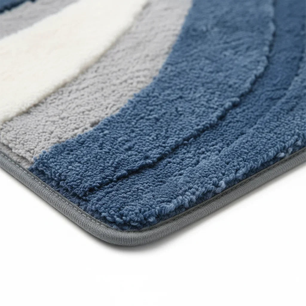 Blue Gray Bath Mat