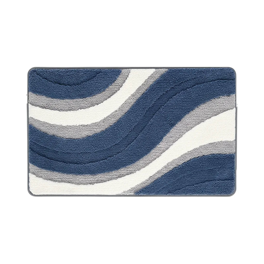 Blue Gray Bath Mat