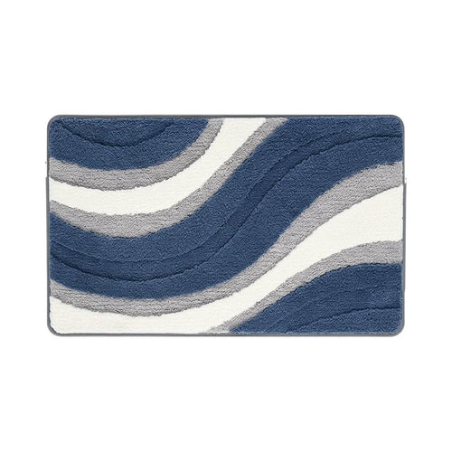 Blue Gray Bath Mat
