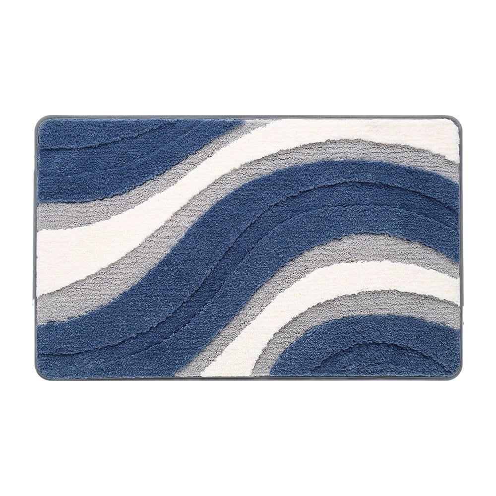 Blue Gray Bath Mat