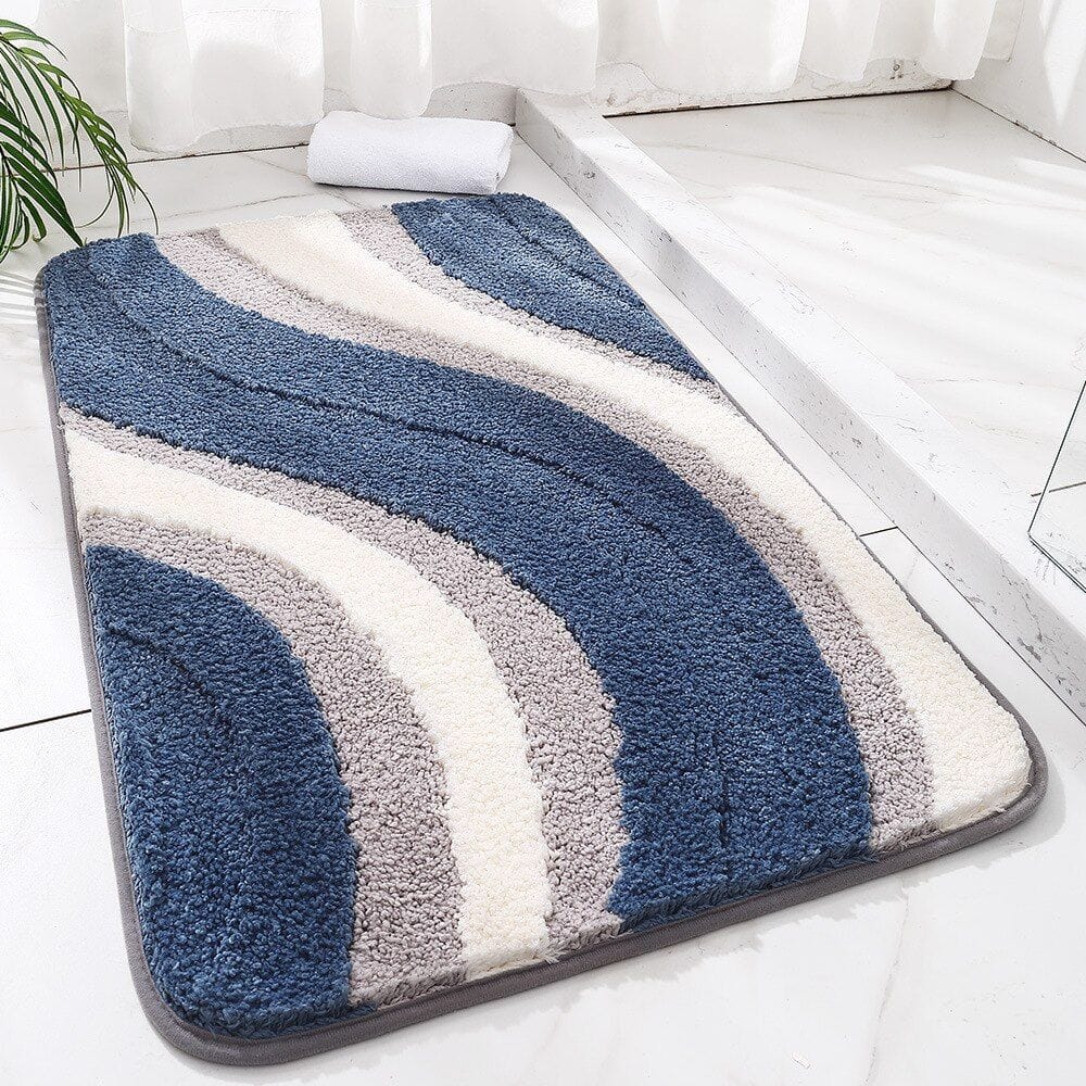 Blue Gray Bath Mat