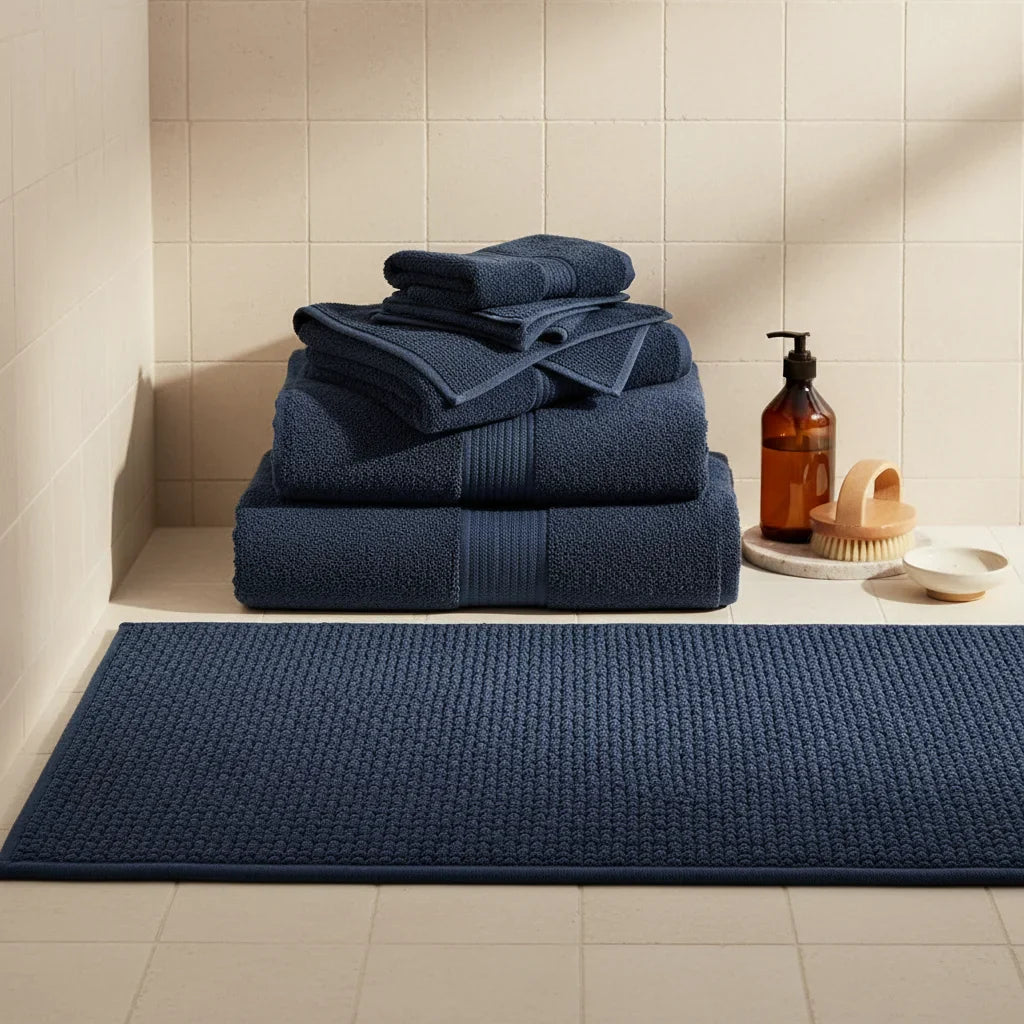Blue Navy Bath Mat