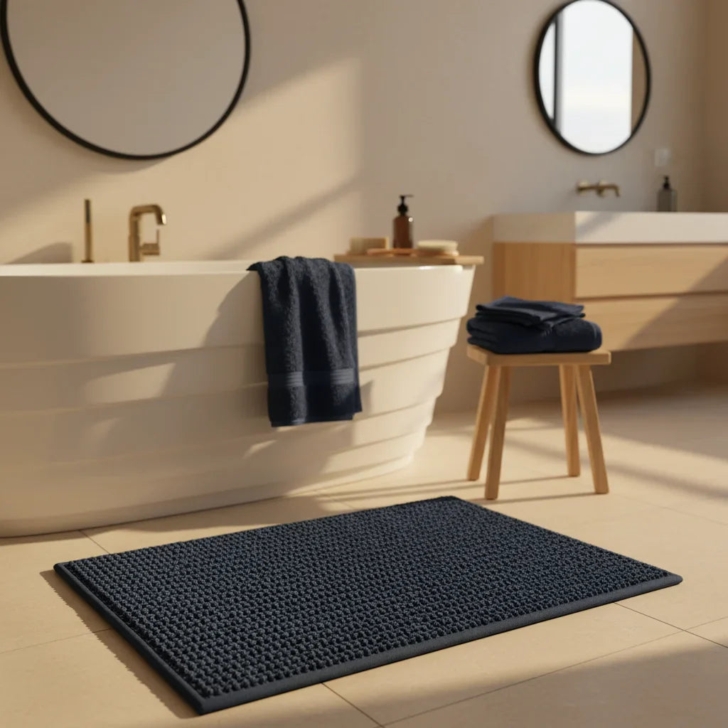 Blue Navy Bath Mat