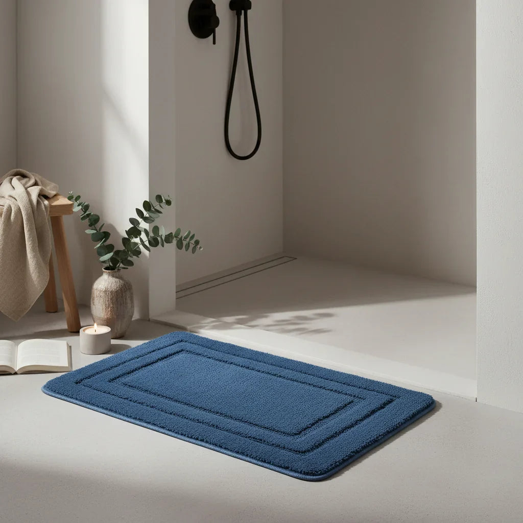 Blue Petrol Bath Mat