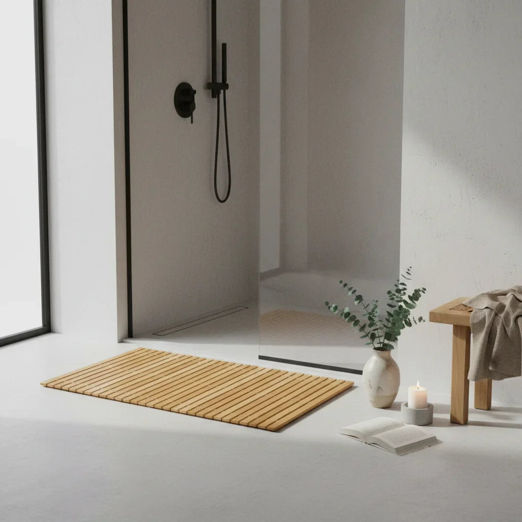 Bamboo Wood Bath Mat