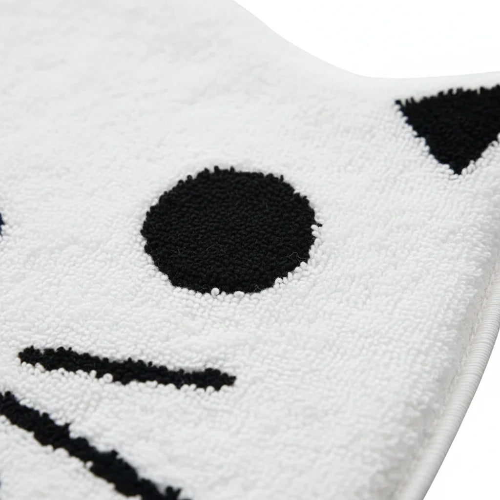 Cat Gray Bath Mat