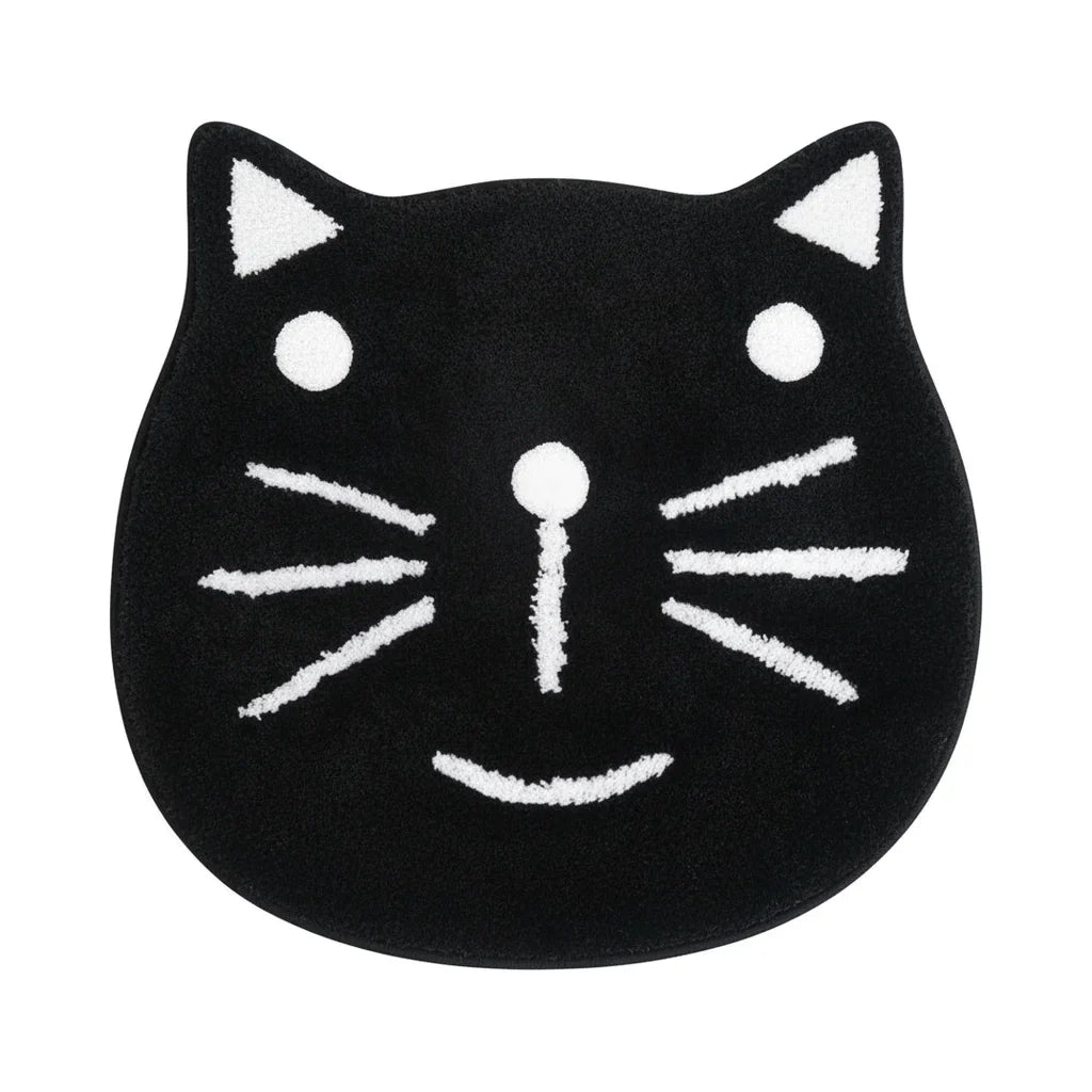 Cat Gray Bath Mat