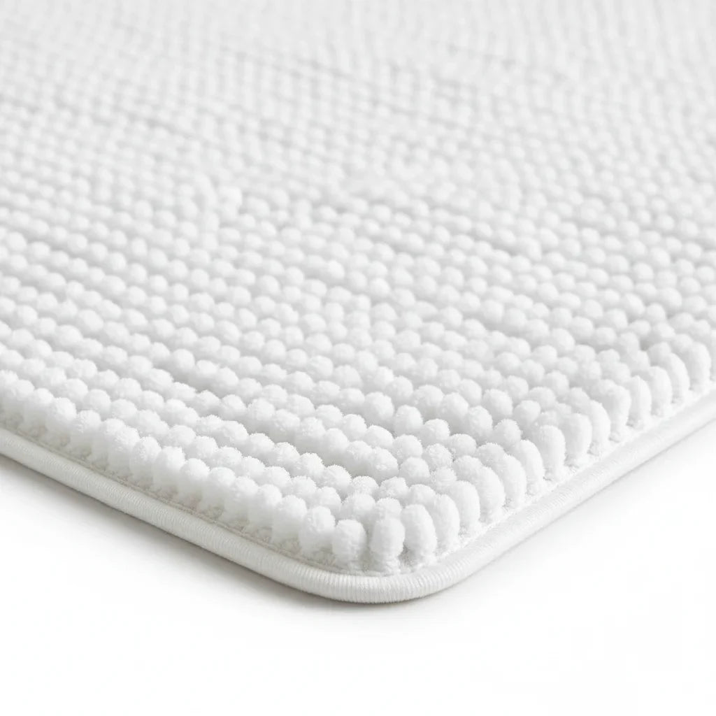 Caterpillar White Bath Mat