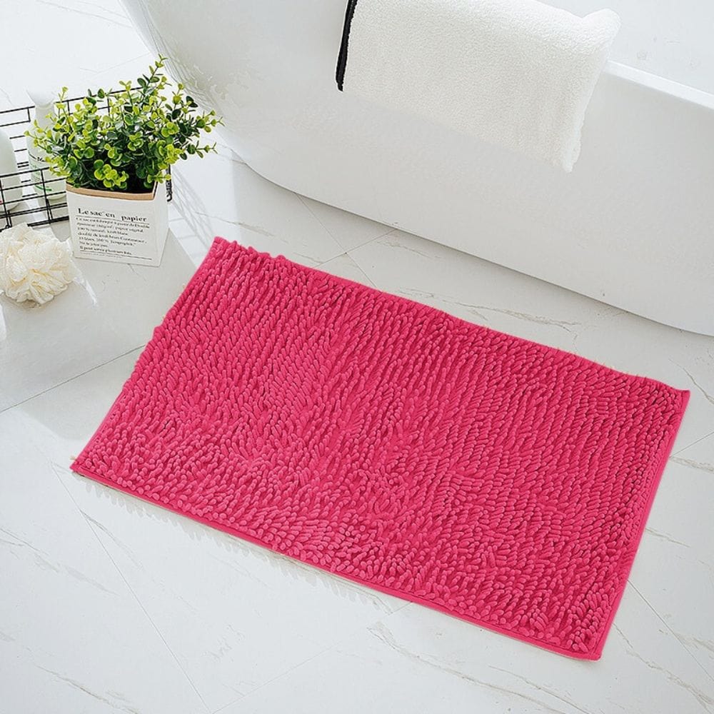Caterpillar Pink Fushia Bath Mat - color variations