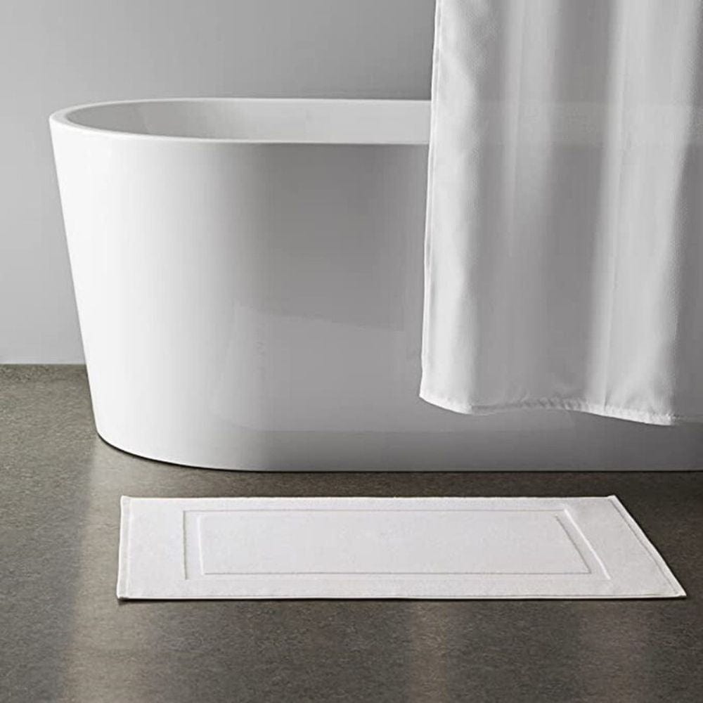 Cotton White Bath Mat