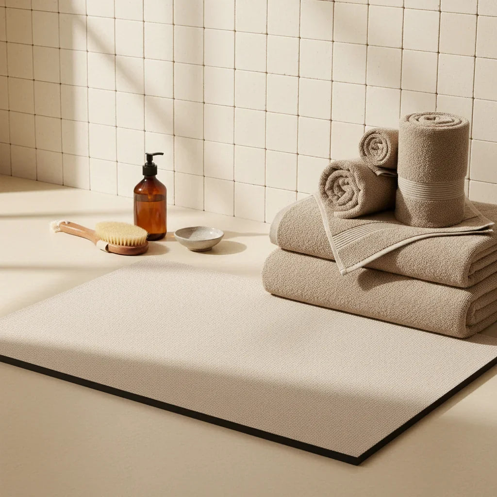 Cream Bath Mat
