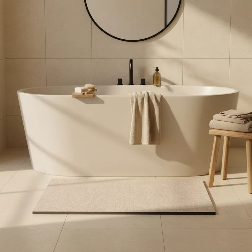 Cream Bath Mat