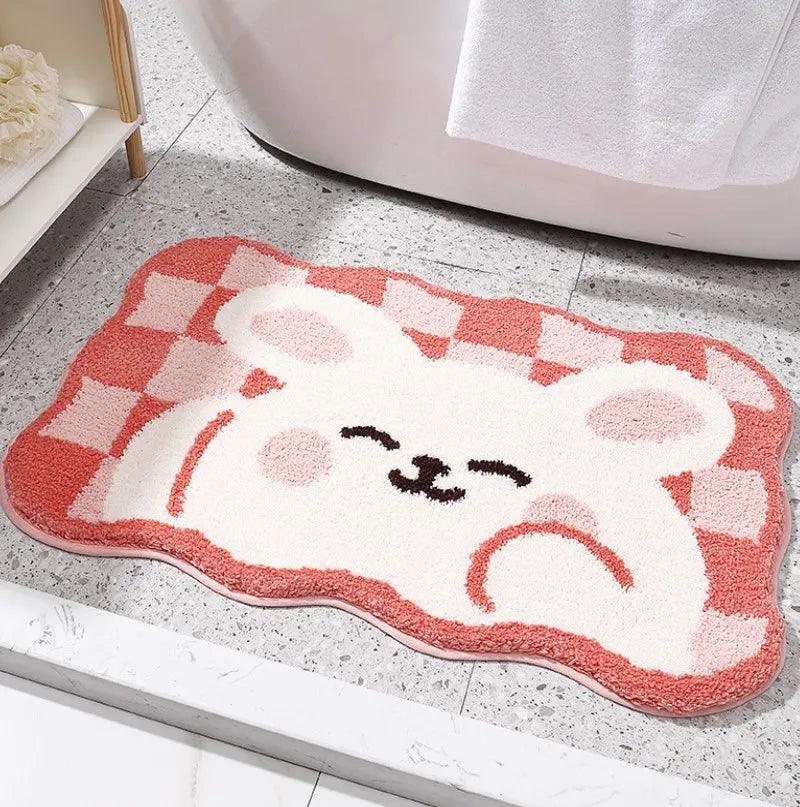 Checkerboard Bath Mat