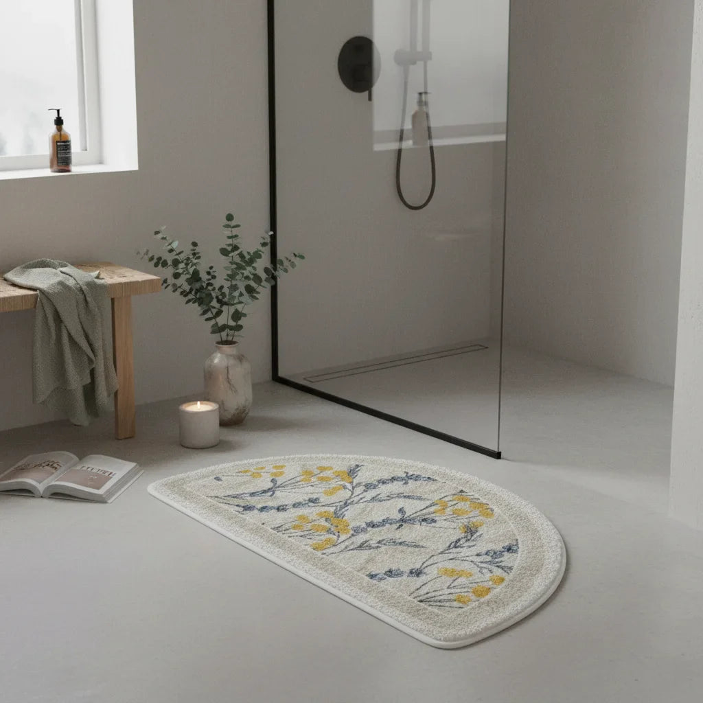 Half Circle Bath Mat
